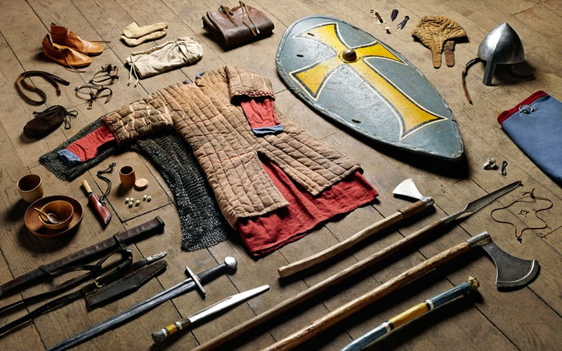 Illustration for article titled The Inventory Of A Soldier, Over 1000 Years Of War